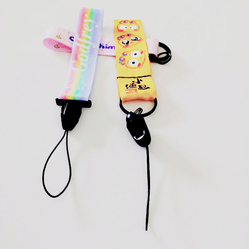 Gyártó közvetlen értékesítése testreszabott nagykereskedelmi mobiltelefon függő kötél kulcstartó kiegészítők kézi kötél nylon függő kötél poliészter függő kötél nyomtatható logó